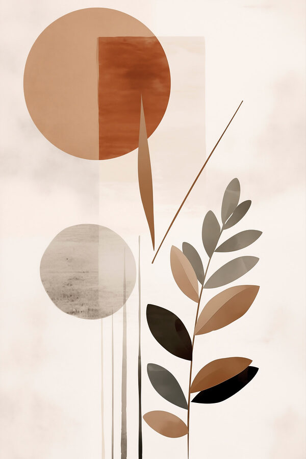 Organic shapes in warm tones Organic shapes in warm tones
