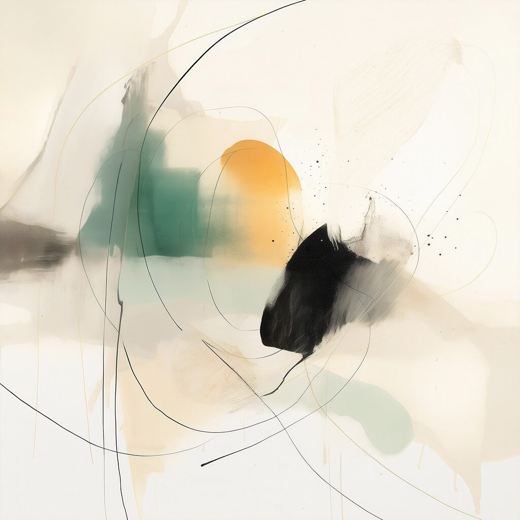 Painting of a circle and a circle