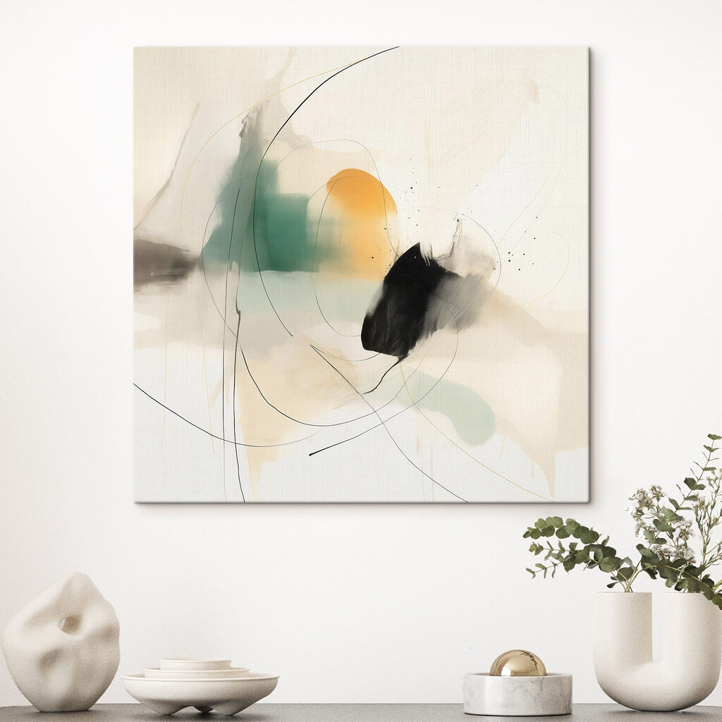 Painting of a circle and a circle