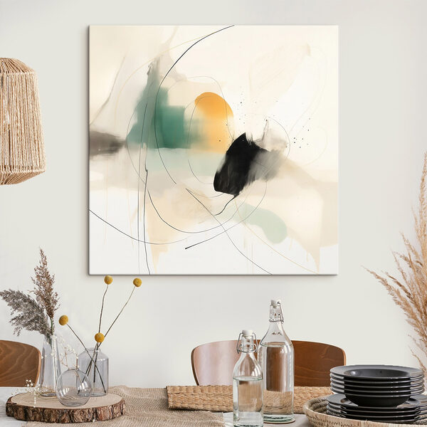 Painting of a circle and a circle