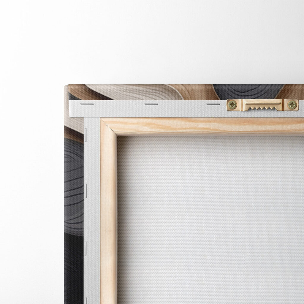 Flowing shapes in warm, neutral tones