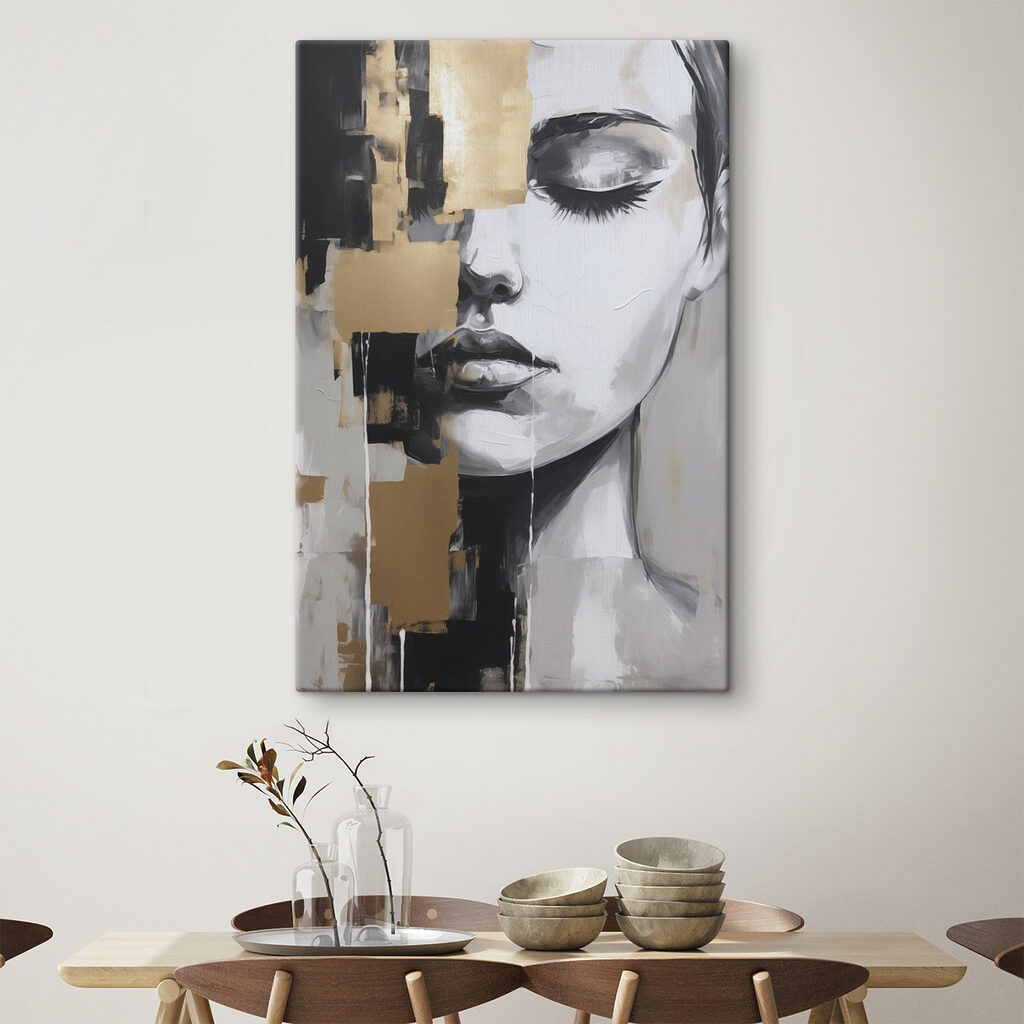 Painting of a woman's face