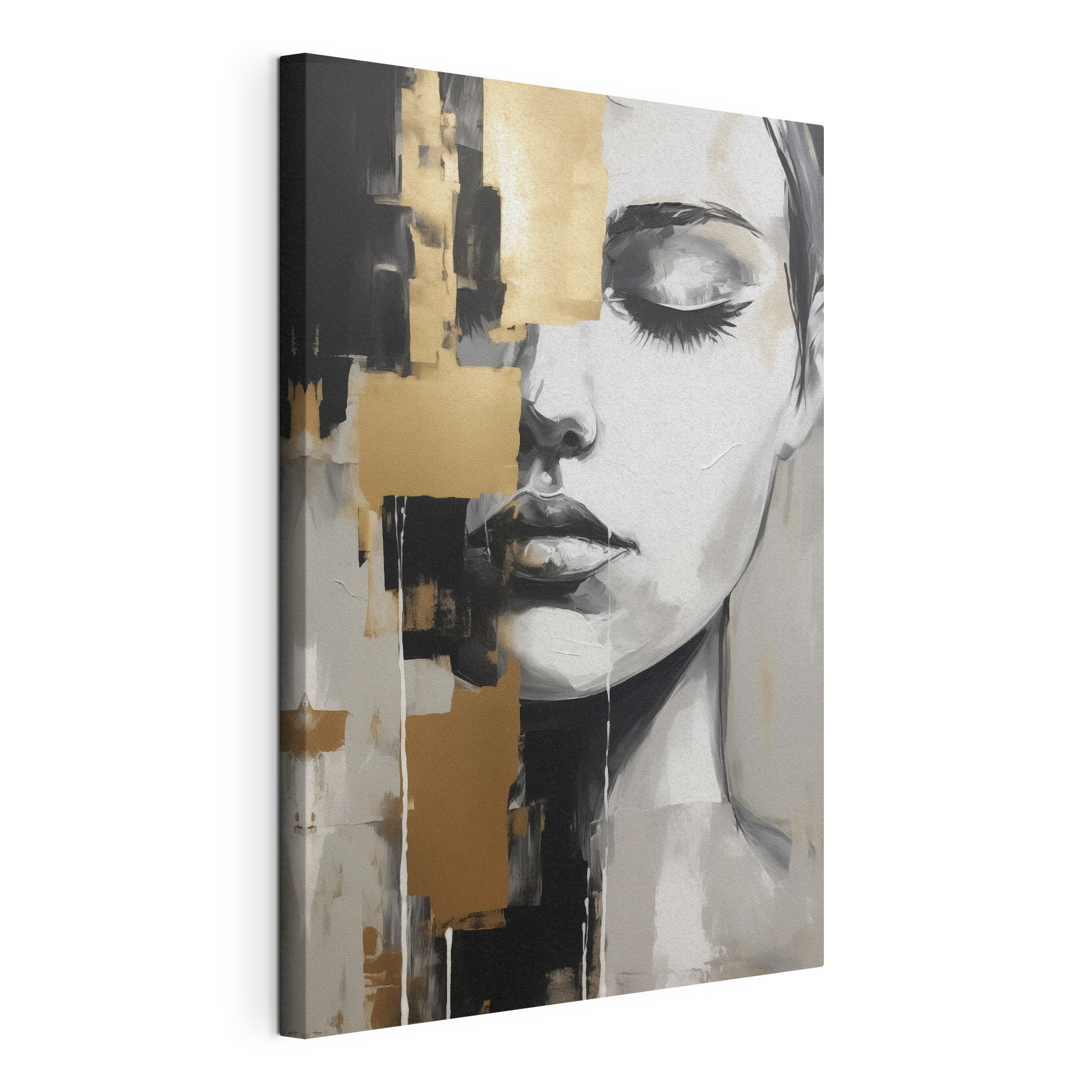 Painting of a woman's face