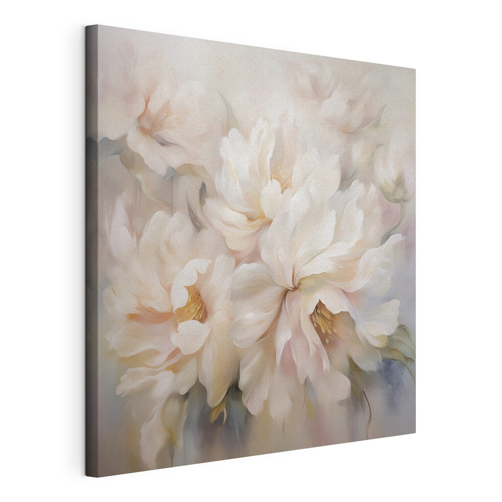 Painting of flowers on a white background Painting of flowers on a white background