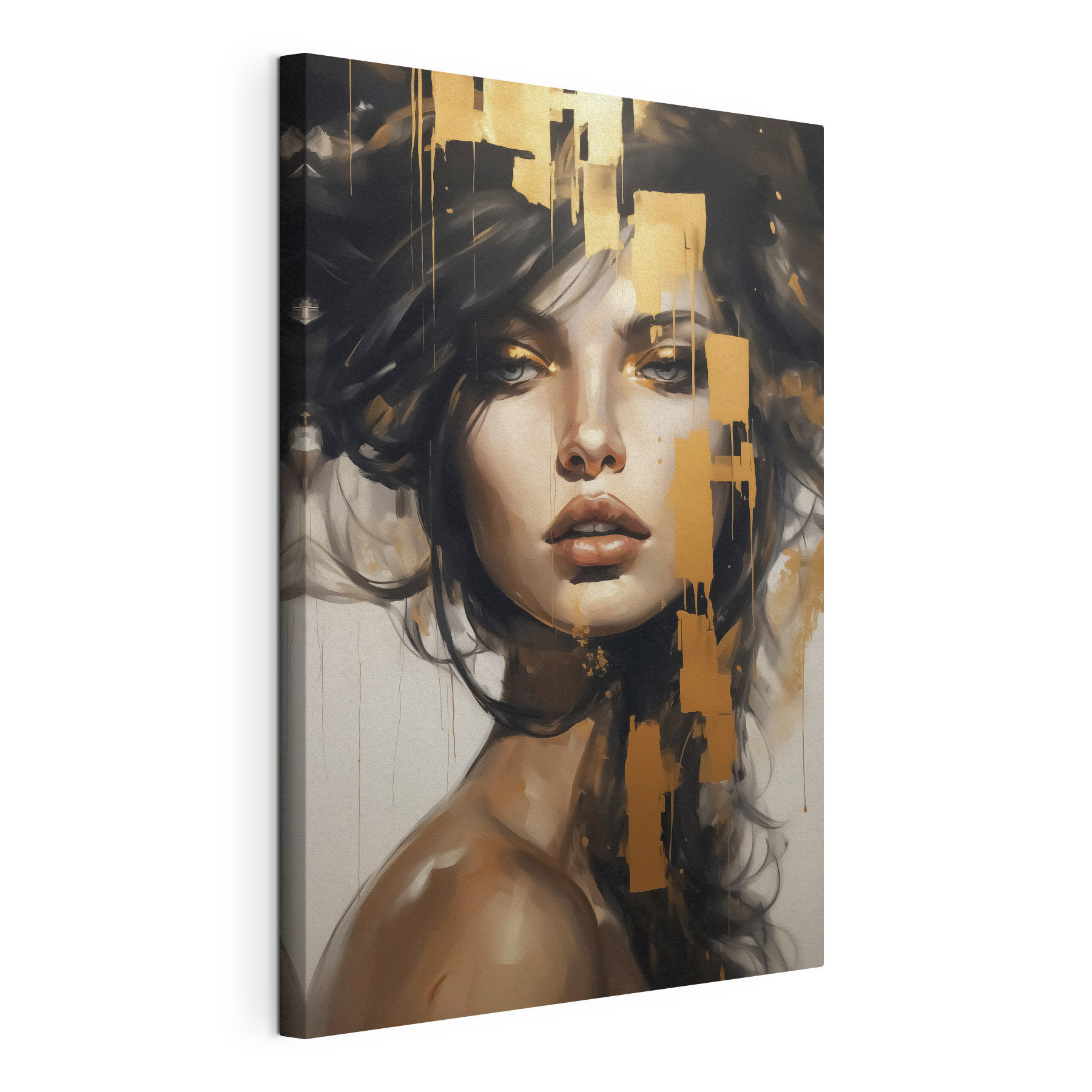 Painting of a woman's face