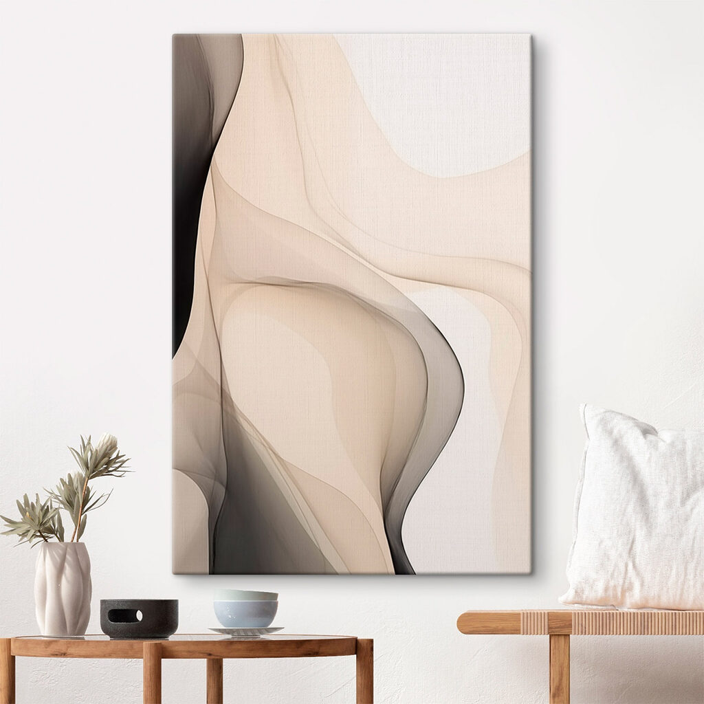 Soft waves of neutral tones
