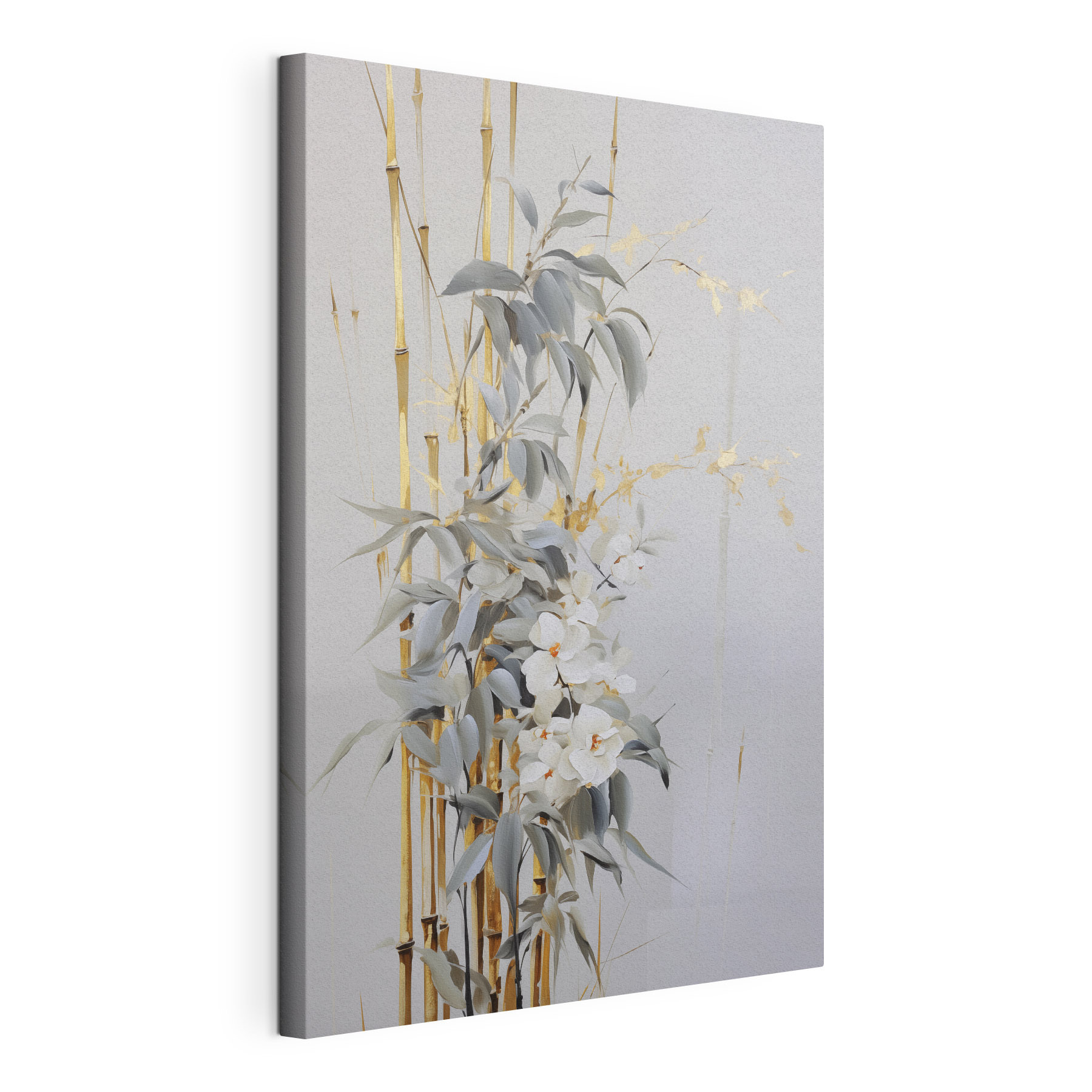Painting of flowers and leaves