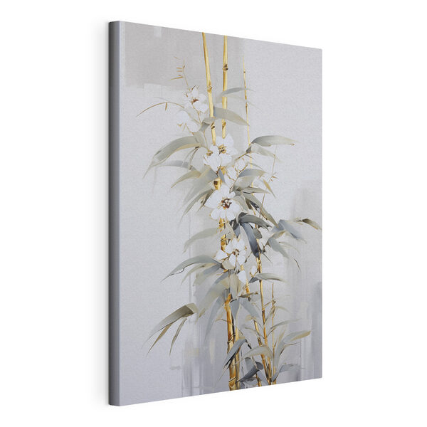 Tablouri Tablou reprezentând o plantă cu flori albe (SKU: s47039) Tablouri Tablouri Tablou reprezentând o plantă cu flori albe (SKU: s47039)