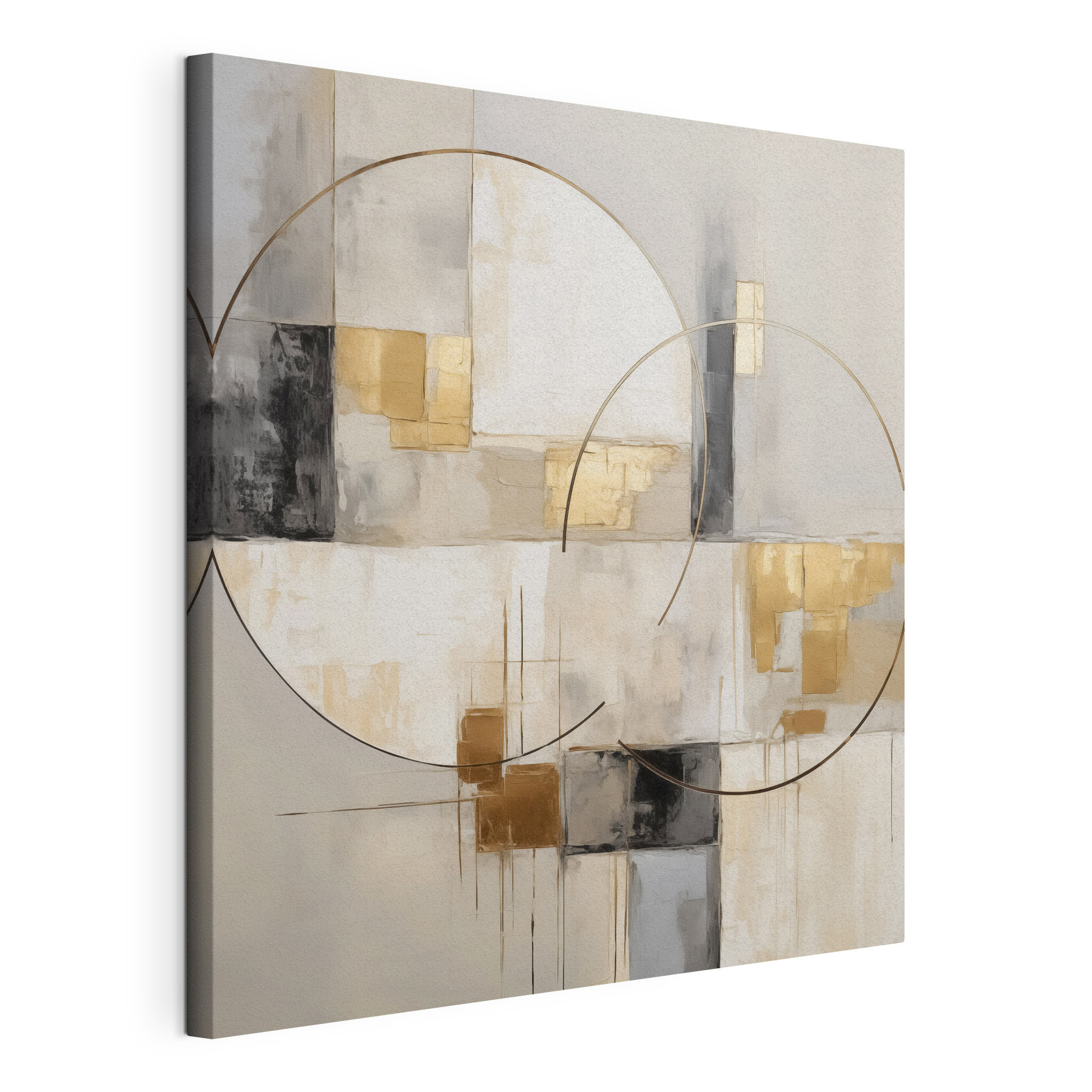 Abstract circles in muted tones
