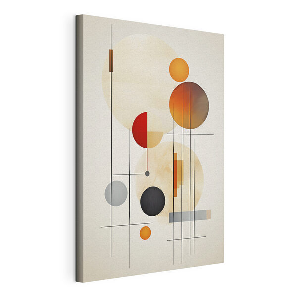 Tablouri Formele abstracte și culorile calde se îmbină (SKU: s46976) Tablouri Tablouri Formele abstracte și culorile calde se îmbină (SKU: s46976)