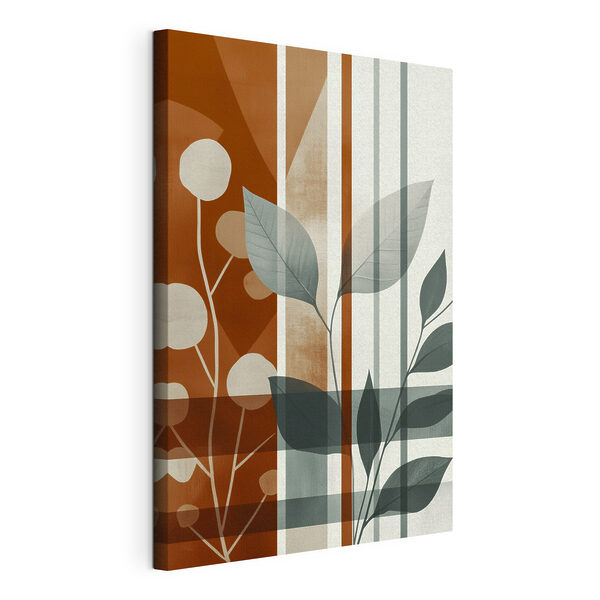 Tablouri Joc artistic de frunze și linii (SKU: s47248) Tablouri Tablouri Joc artistic de frunze și linii (SKU: s47248)