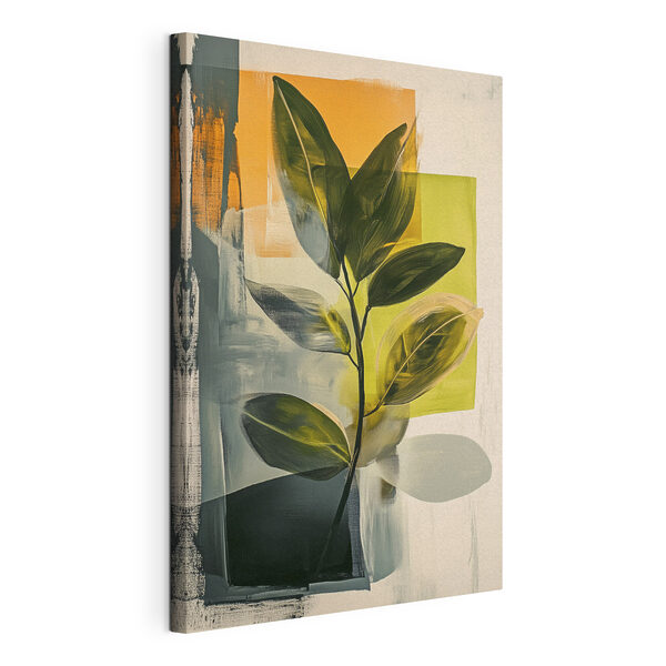 Tablouri Tablouri Tablou reprezentând o plantă cu frunze (SKU: s47249)