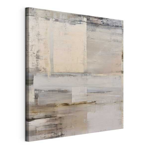 Painting of a white and brown rectangular object Painting of a white and brown rectangular object
