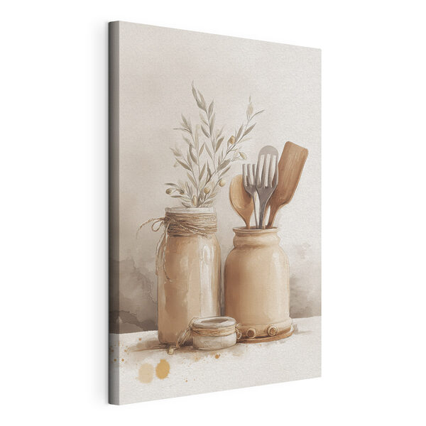 Tablouri Pictura pe borcane cu ustensile (SKU: s47125) Tablouri Tablouri Pictura pe borcane cu ustensile (SKU: s47125)