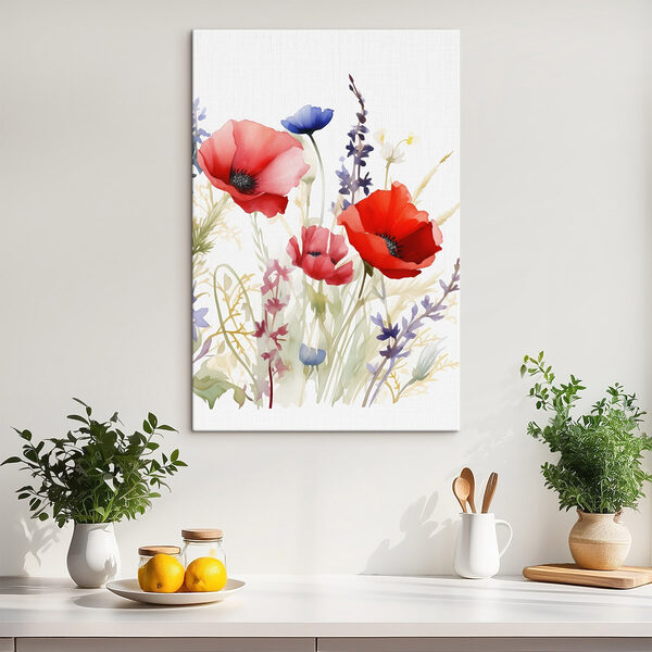 Tablouri Tablouri Pictură în acuarelă cu flori (SKU: s46888)