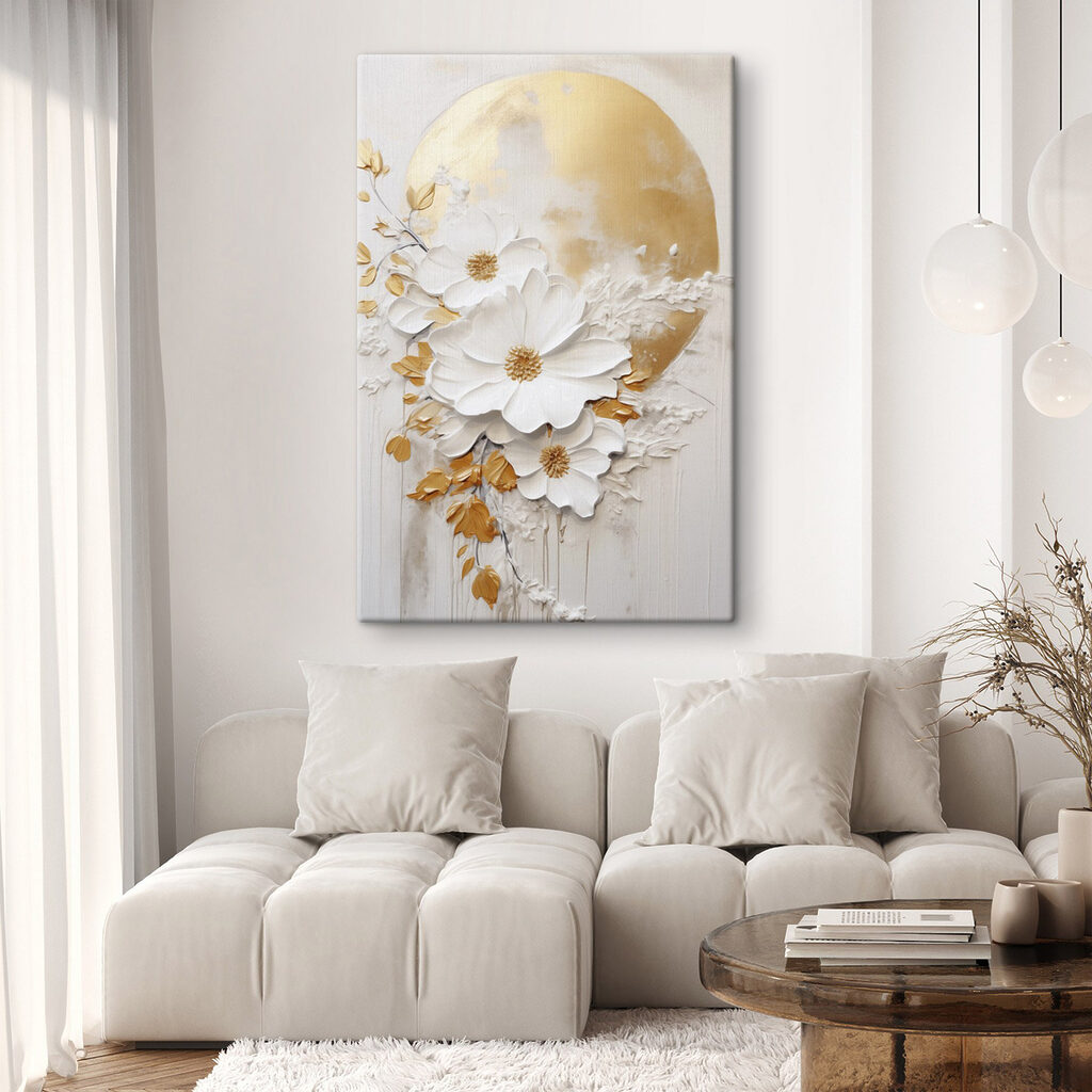 Elegant blooms on a textured background