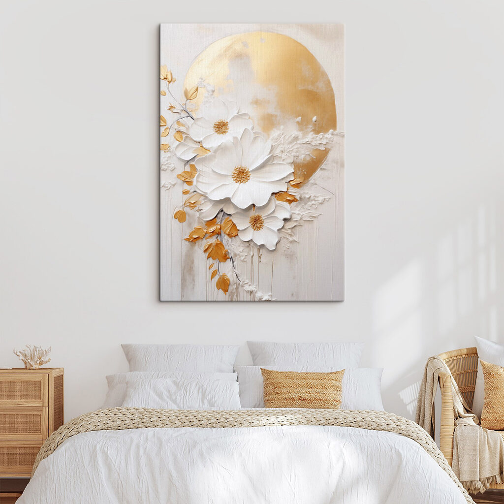 Elegant blooms on a textured background