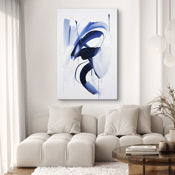 Blue and white paint Blue and white paint