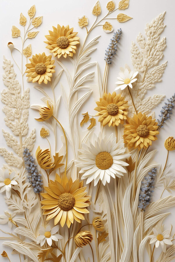 Elegant floral arrangement in soft shades