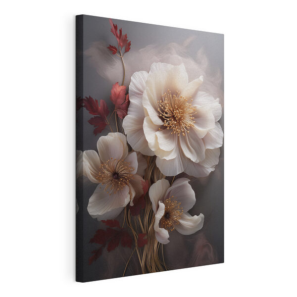 Tablouri - Motive florale elegante în nuanțe delicate (SKU: s47434) Tablouri Tablouri - Motive florale elegante în nuanțe delicate (SKU: s47434)