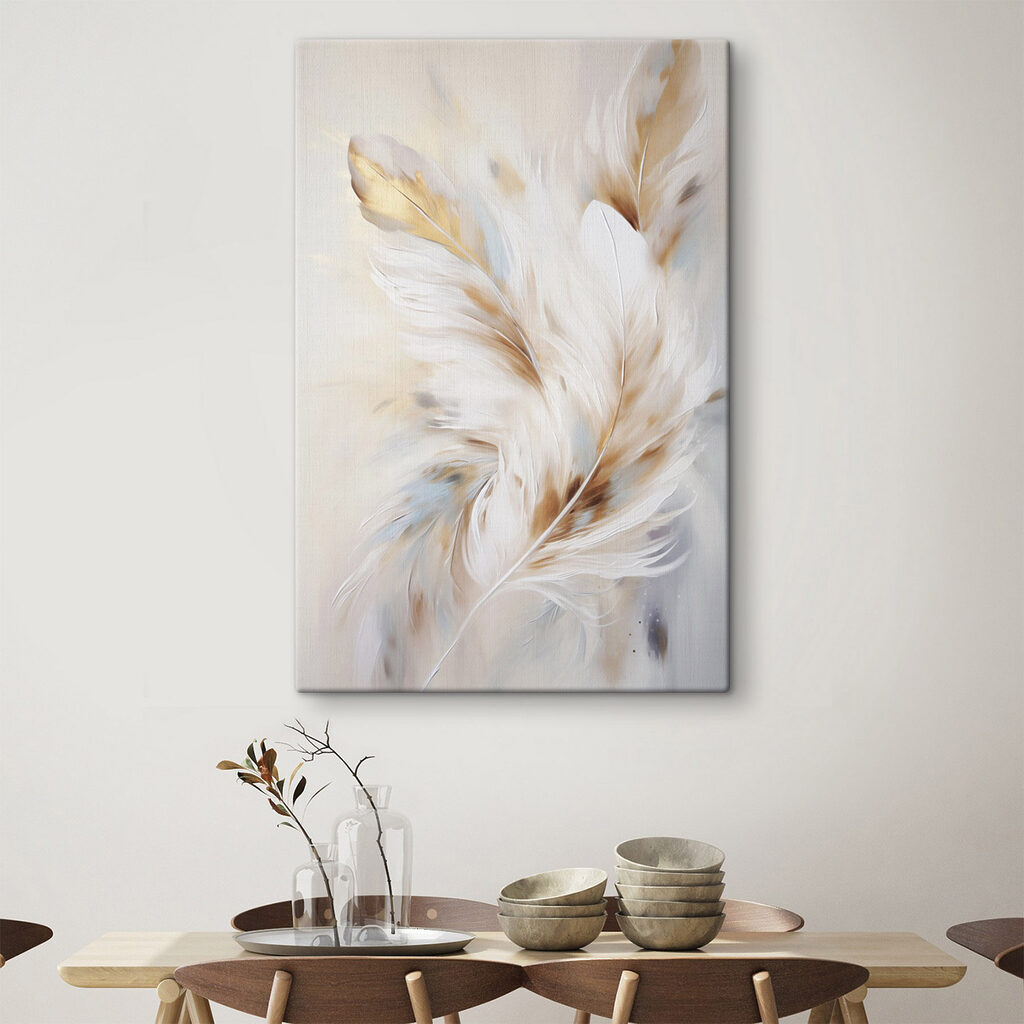 Soft feathers in gentle colors Soft feathers in gentle colors