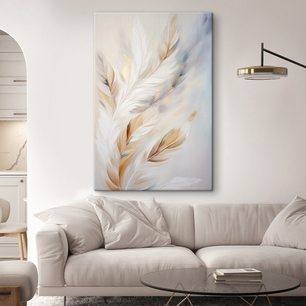 Soft feathers in warm hues blending Soft feathers in warm hues blending