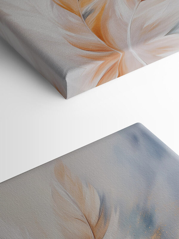 Soft feathers in warm hues blending Soft feathers in warm hues blending