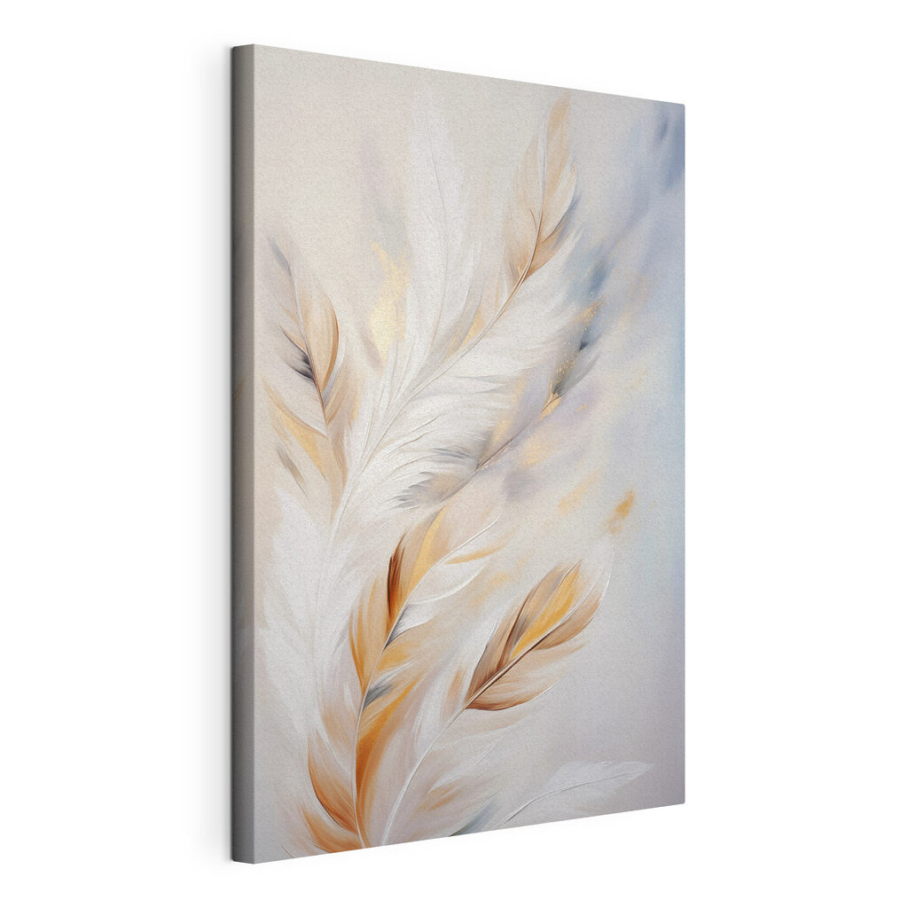 Soft feathers in warm hues blending Soft feathers in warm hues blending