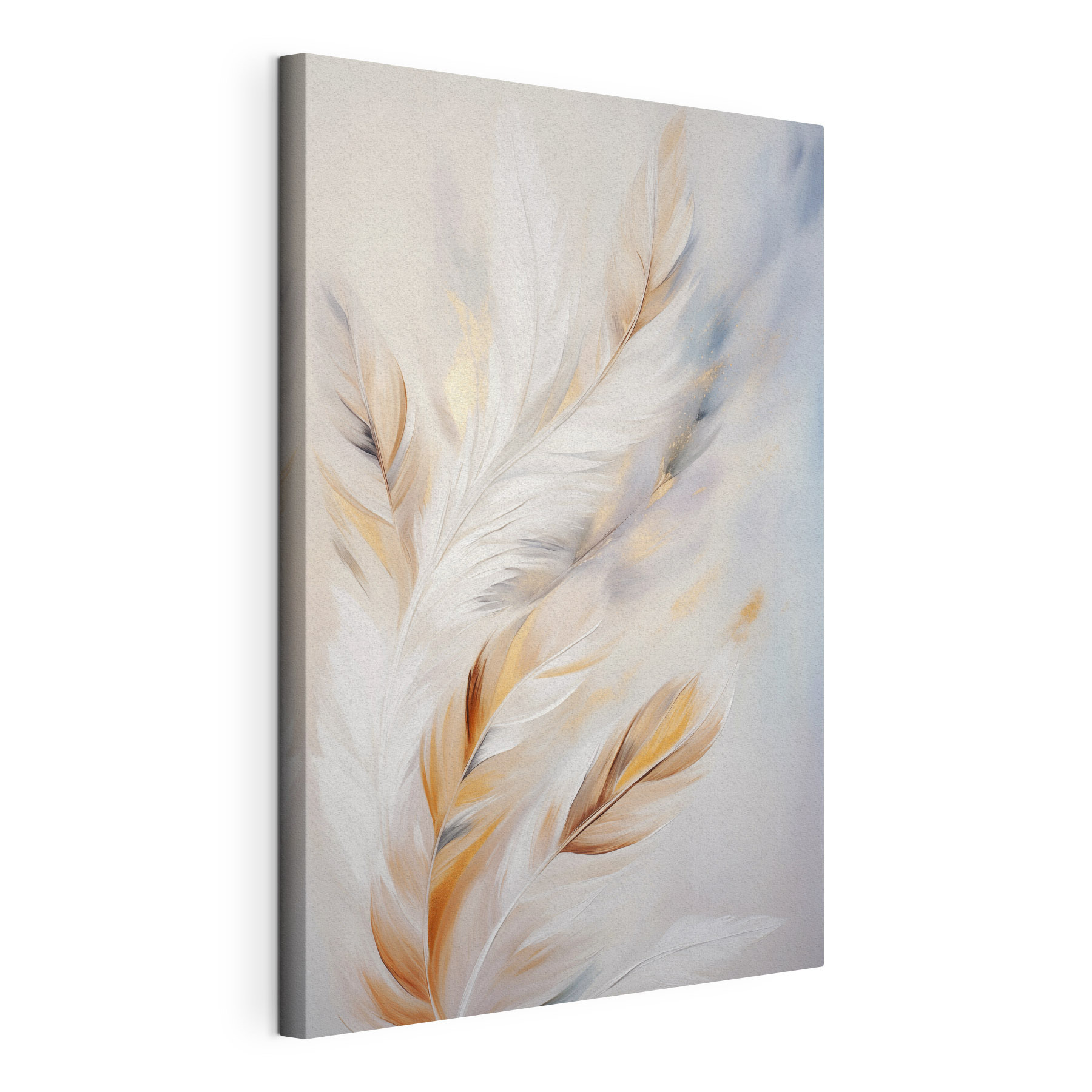Soft feathers in warm hues blending Soft feathers in warm hues blending