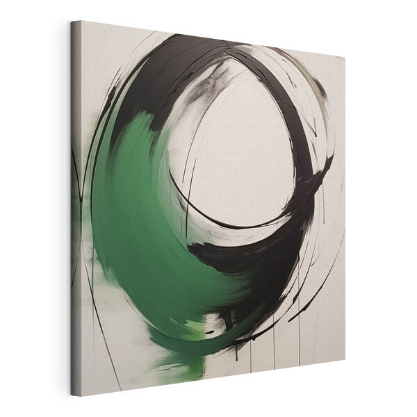 Tablouri Cercul negru și verde (SKU: s47376) Tablouri Tablouri Cercul negru și verde (SKU: s47376)