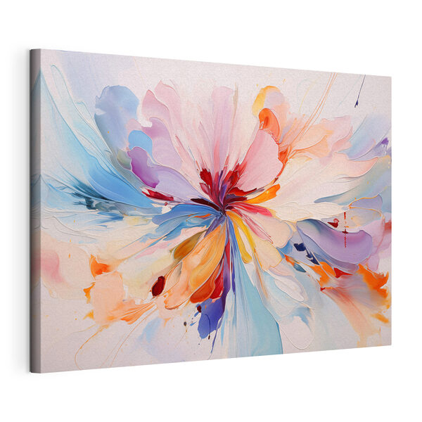 Tablouri Tablouri Floare colorată cu volute (SKU: s47403)