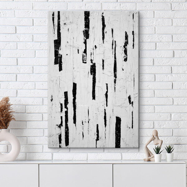 Tablouri Tablouri Textură monocromă abstractă în mișcare (SKU: s46956)