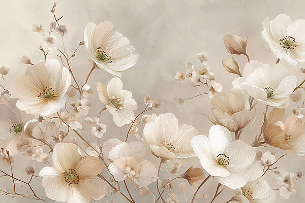 Delicate blooms in soft hues Delicate blooms in soft hues