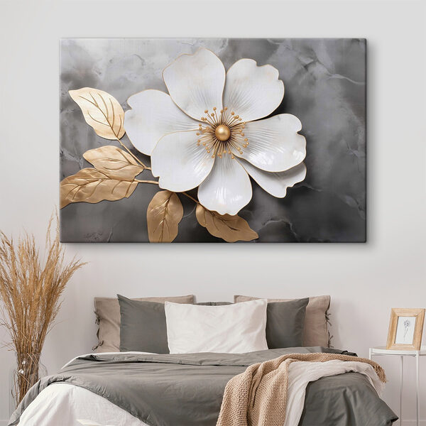 Tablouri Tablouri Un model floral delicat, de o eleganță subtilă (SKU: s47699)