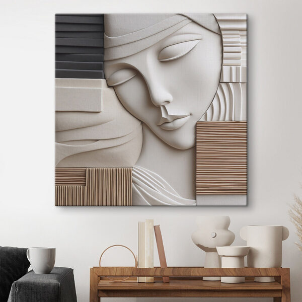 Tablouri Sculptură reprezentând chipul unei femei (SKU: s47709) Tablouri Tablouri Sculptură reprezentând chipul unei femei (SKU: s47709)