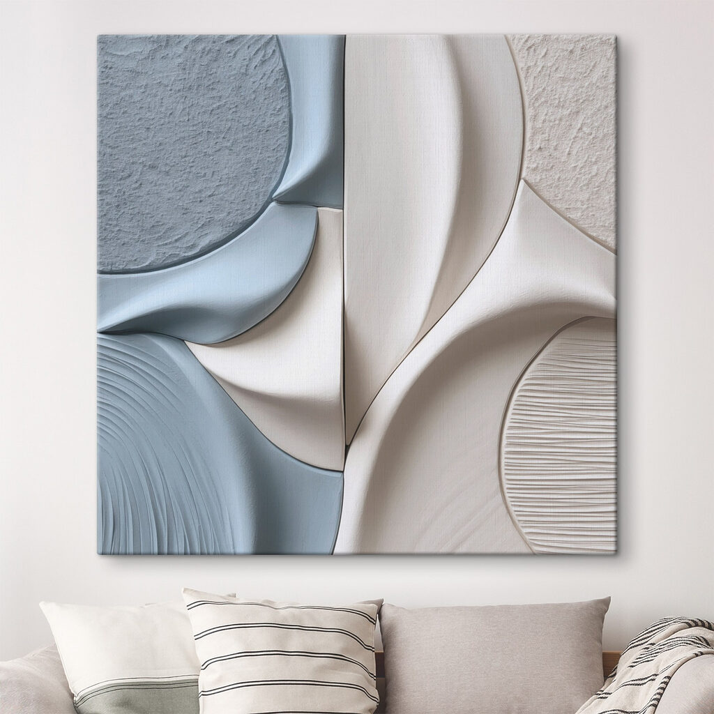 Abstract curves in soothing colors