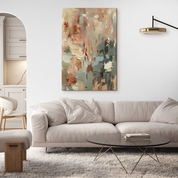 Abstract blend of soft hues