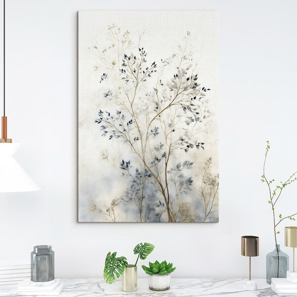 Painting of a tree with leaves Painting of a tree with leaves