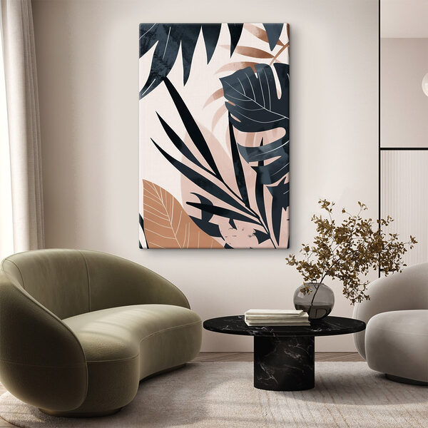 Tablouri Tablouri Frunze liniștite, în culori delicate (SKU: s47822)