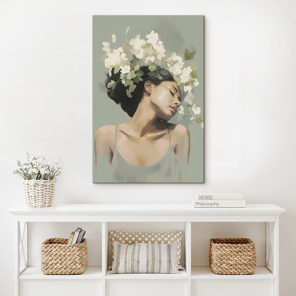Tablouri Tablouri Femeie cu flori în păr (SKU: s47806)