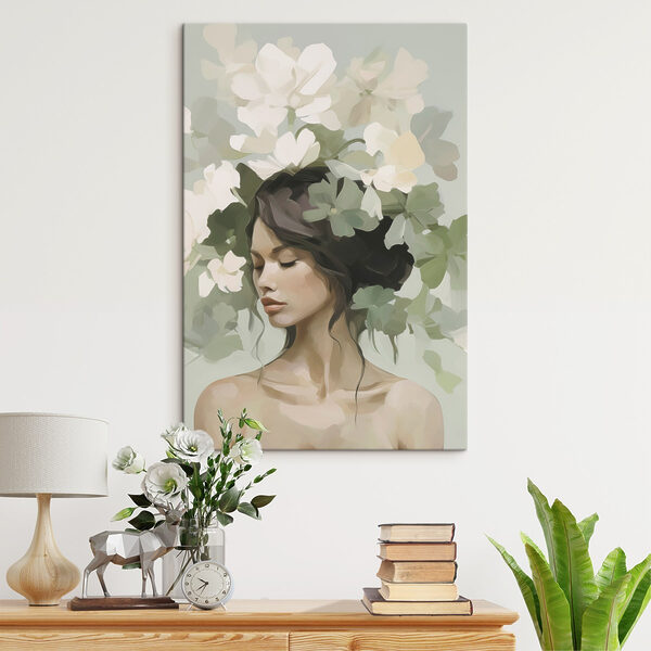Tablouri Femeie cu flori pe cap (SKU: s47807) Tablouri Tablouri Femeie cu flori pe cap (SKU: s47807)