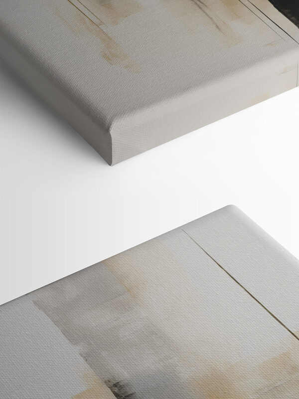 Painting of squares and lines