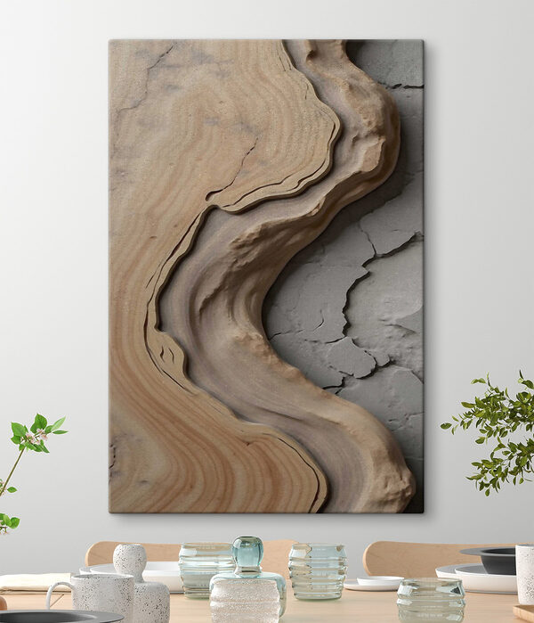 Tablouri Curbele naturale ale materialelor stratificate (SKU: s48105) Tablouri Tablouri Curbele naturale ale materialelor stratificate (SKU: s48105)