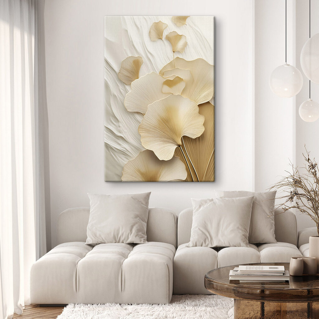 Delicate floral patterns in soft tones