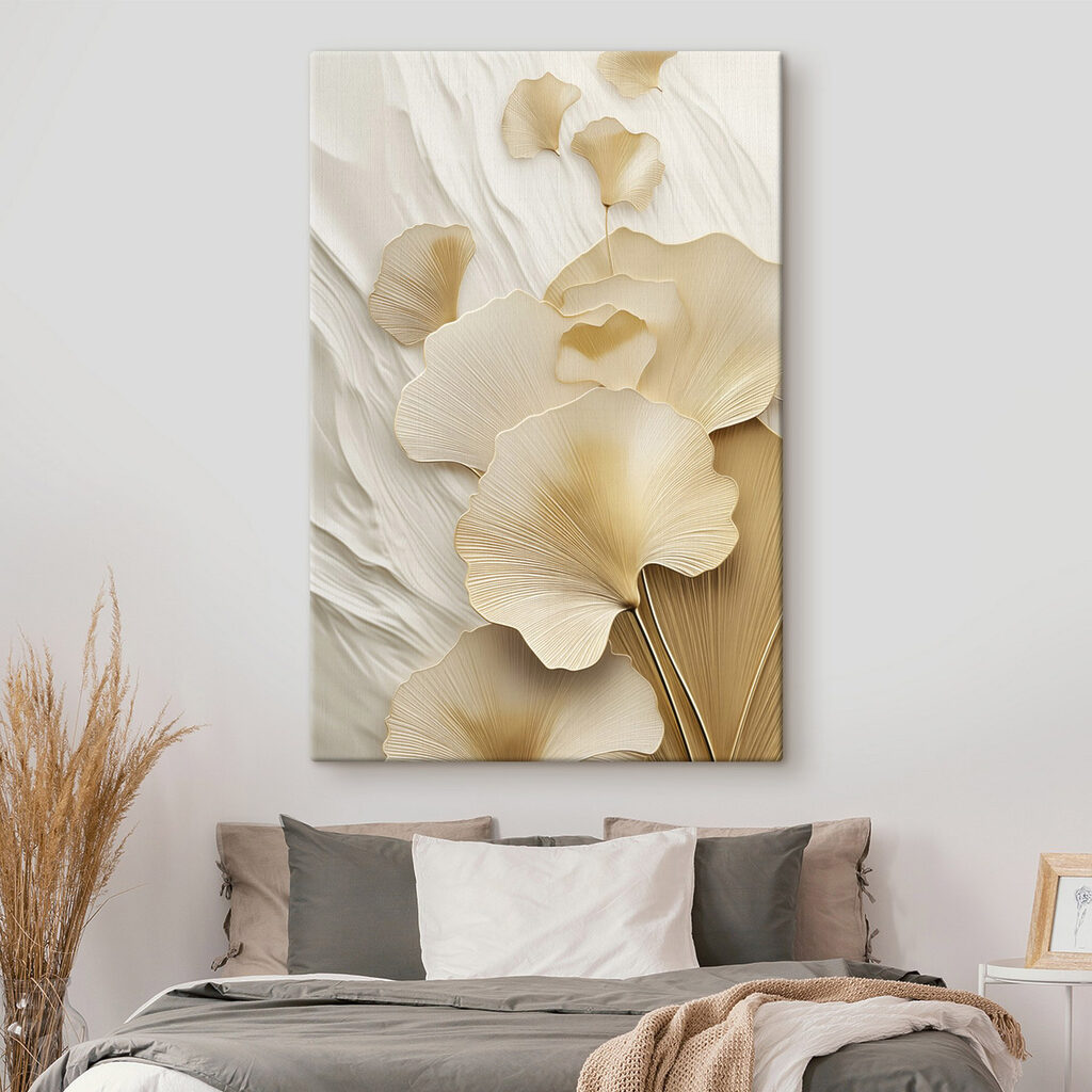 Delicate floral patterns in soft tones