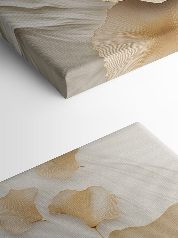 Delicate floral patterns in soft tones