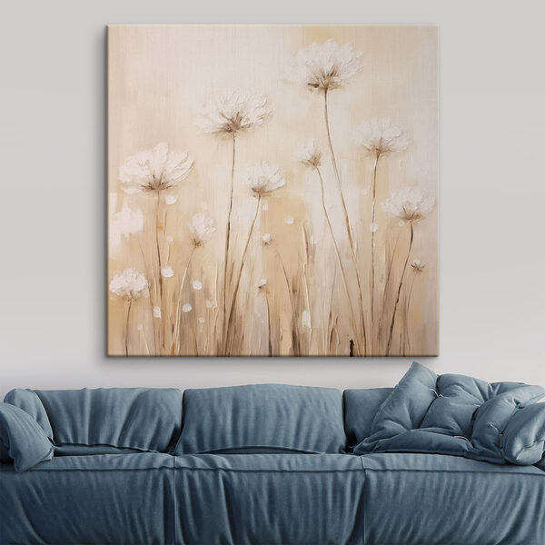 Tablouri Pictură cu flori pe un perete (SKU: s48154) Tablouri Tablouri Pictură cu flori pe un perete (SKU: s48154)