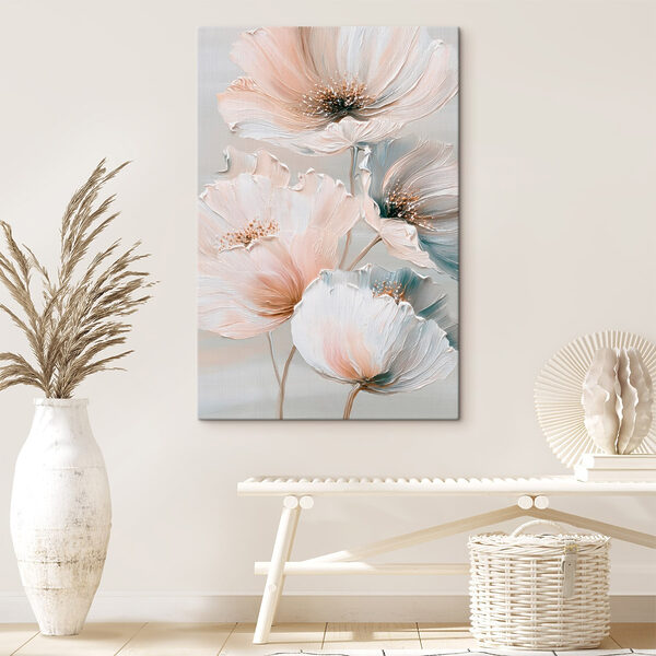 Tablouri Tablouri Flori delicate în nuanțe pastelate delicate (SKU: s47961)