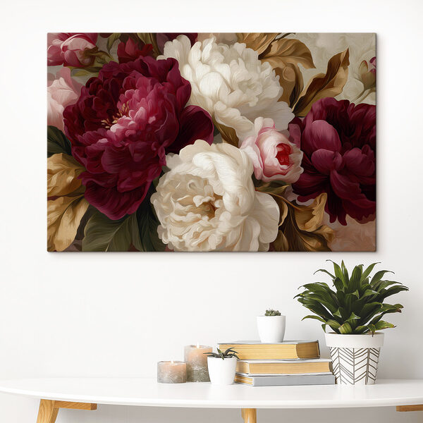 - Vibrant blooms in soft hues