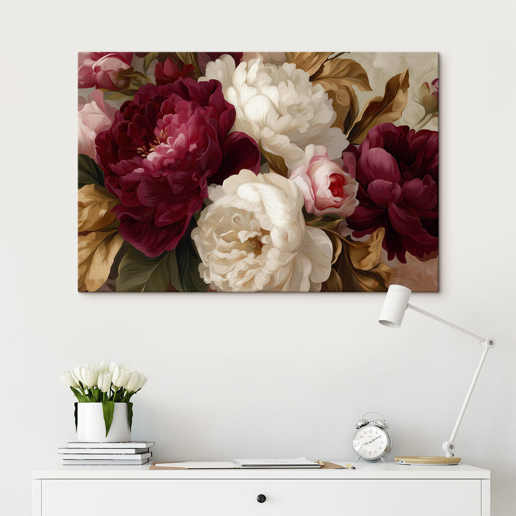- Vibrant blooms in soft hues